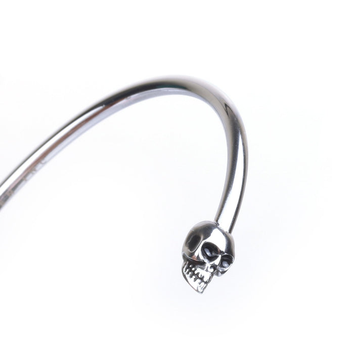 Lumos Skull Cuff Silver Bracelet