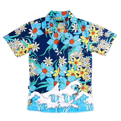 Tahitian Blue Camp Collar Shirt