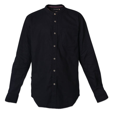 Aldenoire Black Linen Shirt