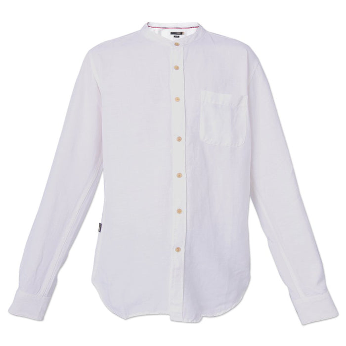  Aldenoire White Linen Shirt