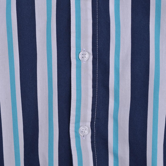  Andy Stripes Shirt Navy Green LS