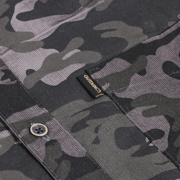  Dominic Corduroy Camo Gray Shirt