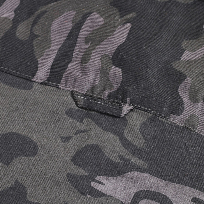  Dominic Corduroy Camo Gray Shirt